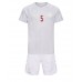Cheap Denmark Joakim Maehle #5 Away Football Kit Children World Cup 2022 Short Sleeve (+ pants)